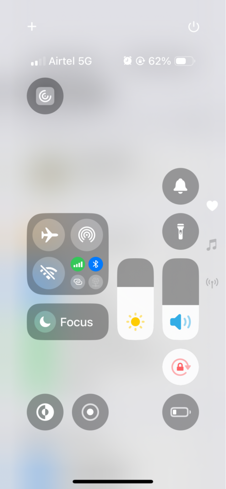 Settings screen on an iPhone displaying various buttons and icons for user customization and device management.